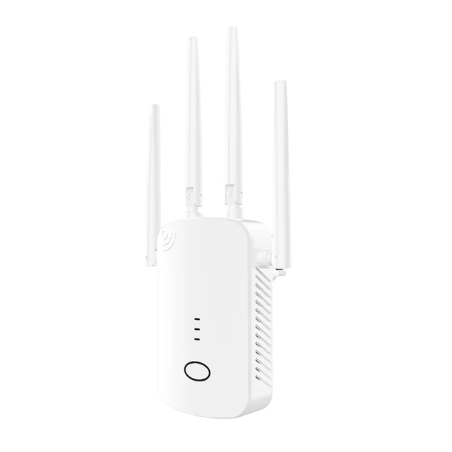 1200Mbps WiFi Repeater Wireless WiFi Signal Repeater High Gain 4 Antenna Dual-Band 2.4G 5G Network Amplifier WPS Router