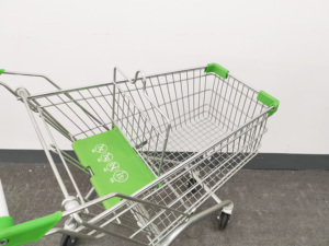 60L <strong>Small</strong> Metal Shopping Basket Supermarket Shopping <strong>Trolley</strong> with High Quality - Product Image 6