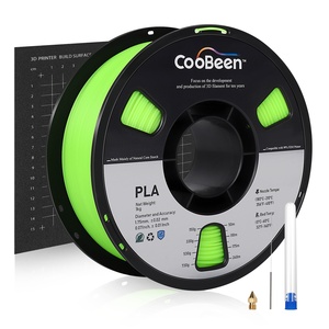 COOBEEN 5 couleurs illuminant 3D Filament PLA 1.75mm/1kg, enroulement soigné pour imprimante 3D, Filament d'impression, usine ROHS - Product Image 1