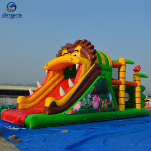 Parque de Atracciones inflable de alta calidad, tobogán de <span class=keywords><strong>León</strong></span> personalizado, aprobado por la CE - Product Image 1