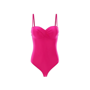 Costume da bagno intero HDJ taglie forti con controllo pancia, vita alta, fascia a fascia, tinta unita, da donna, taglie 42 44 46 48 - Product Image 1