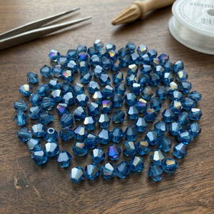 Perles en verre cristal angulaire colorées en gros pour la création de bijoux, accessoires de mode faits à la main, colliers, prix de gros - Product Image 1