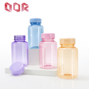 Food Grade 150ml PET <b>Supplement</b> Pill Capsule Vitamin Bottle Flip Top Cap Support Colour and Finishing Customization - Product Image 2