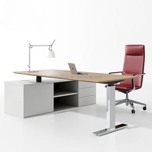 Escritorio de elevación eléctrico inteligente de doble motor, escritorio de negociación de jefe supervisor, escritorio ejecutivo simple moderno para <span class=keywords><strong>oficina</strong></span> - Product Image 2