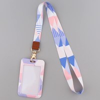 Vente en gros Lanière promotionnelle imprimée par sublimation Carte d'identité Lanière de cou Lanyards en polyester avec logo personnalisé