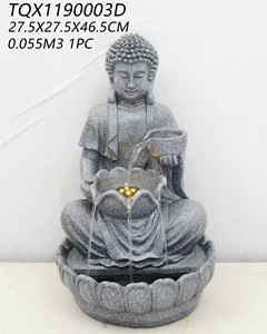 <span class=keywords><strong>Fontaine</strong></span> de <span class=keywords><strong>jardin</strong></span> autoportante moderne <span class=keywords><strong>Zen</strong></span> en polyrésine imperméable à énergie <span class=keywords><strong>solaire</strong></span> artificielle d'intérieur - Product Image 2