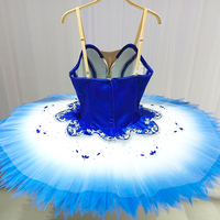 T0330 Vente chaude Costumes de tutu bleus classiques orientaux Robes de performance pour filles Tenues de danse de scène Jupes tutu pour adultes