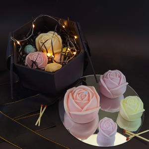 Besafe 3D Rose Shape Flower <span class=keywords><strong>Ice</strong></span> Cube Mold <span class=keywords><strong>Ice</strong></span> Cream Ball Maker Silicone riutilizzabile per bevande fai da te sapone per candele - Product Image 1