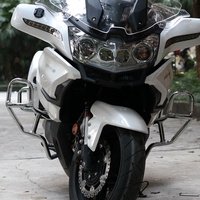 Pare-chocs arrière de moto, protection anti-chute fixe, boîte latérale, barre de protection électro-plaquée argentée pour moto CFMOTO CF650
