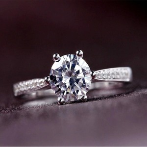 <b>Unique</b> Design Lab Created Diamond <b>Ring</b> 14K Gold Plated IGI Certified Luxury Brilliant Cut VVS Clarity Women's Bridal <b>Engagement</b> - Product Image 2
