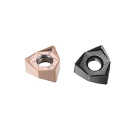 Plaquettes de fraisage en carbure WNMU080608EN WNMU040304EN WNMU050408EN WNMU060408EN, outils de tournage CNC à alimentation élevée pour machine CNC