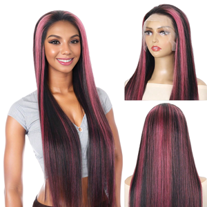 Peluca <span class=keywords><strong>de</strong></span> <span class=keywords><strong>Cabello</strong></span> Remy Vietnamita Transparente HD para Encaje Frontal 13x4, Densidad 180%, Sin Pegamento, Larga - Product Image 3