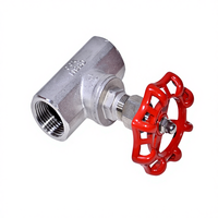 Válvula de Aguja Manual de Acero Inoxidable 304 al por Mayor, DN15 a DN50, para Control de Flujo Fino, ODM OEM Personalizada, 1 Año de Garantía