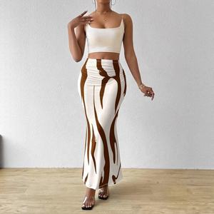 <span class=keywords><strong>กระโปรง</strong></span><span class=keywords><strong>หางปลา</strong></span>สำหรับผู้หญิงพิมพ์ลายกระโปรงเอวสูงรัดรูปแฟชั่นแนวยุโรปและอเมริกา - Product Image 3