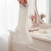 Nouvelles chaussettes pour femmes en tissu brodé avec nœud, style ballet, antidérapantes, séchage rapide, respirantes, pour usage quotidien