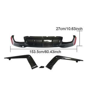 Diffuseur de pare-chocs arrière en fibre de carbone pour BMW Série 5 G30 G38 M Sport 2018 2019 2020 <span class=keywords><strong>2021</strong></span> 2022 - Product Image 4