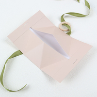 Caja de Regalo de Boda de Lujo Hecha a Mano con Diseño de Lazo Triangular en Relieve, Cajas Rígidas con Laminado Mate para Invitados