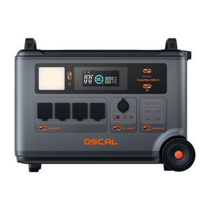 สถานีไฟฟ้าพกพา Oscal 3600W 3600Wh แบตเตอรี่ LiFePO4 คลื่นไซน์บริสุทธิ์ แผงโซลาร์เซลล์ สต็อกยุโรป Oscal Powermax 3600 SE - Product Image 1
