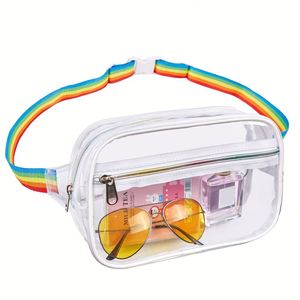 Riñonera Transparente de PVC con Correa de Hombro Ajustable, Deportiva e Impermeable - Product Image 1