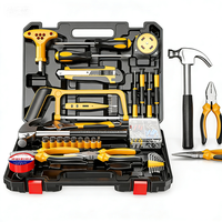 Ensemble d'outils à main professionnels multifonctionnels complets en mallette rigide isolée, comprenant des clés à douille, des pinces combinées en acier au carbone, garantie OEM 1 an