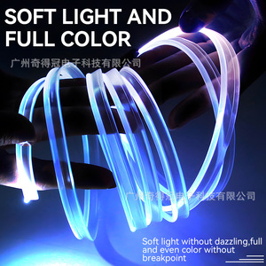 Ambient Light Guide Strip Led 12V White Green Blue Red Purple Pink Pvc <b>Car</b> <b>Interior</b> Lighting For Footwell Decorative Use - Product Image 4