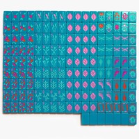 Juego de Mahjong Acrílico Portátil Moderno de Lujo Ligero, Serie American Ocean, 4 Capas, 4 Jugadores, Combinación de Colores Personalizable Disponible