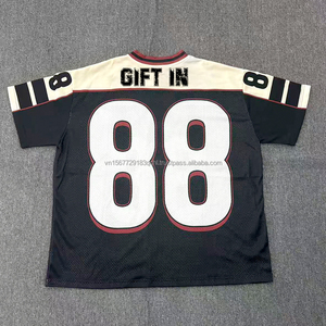 Camiseta Casual de Jersey para Hombre y Mujer, Estilo Harajuku Hip Hop, con Gráficos de Números, Cuello en V, Malla Transpirable, Estilo Urbano - Product Image 5