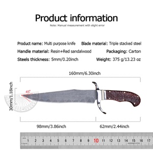 Cuchillo de Bolsillo Personalizable Yama Oni de Acero Inoxidable, Cuchillo de Supervivencia de Alta Calidad para Exteriores, Camping, Manualidades, Uso Industrial, OEM - Product Image 6