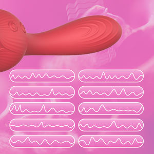 هزاز على شكل وردة مع لسان للعق، مصنوع من السيليكون لتحفيز البظر، مقاوم للماء، قضيب اصطناعي لنقطة G، ألعاب جنسية للنساء للاستمناء - Product Image 4