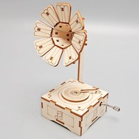 Giocattoli per Bambini: Carillon in Legno Fai-da-Te - Materiali per Decorazioni Artigianali, Modello Vintage in Miniatura a Otto Note
