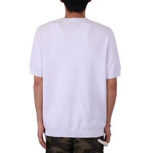 OEM y ODM Hombres Casual a Rayas de Manga Corta Cuello Redondo Jersey Camiseta Verano Suelto Suéter de Punto Top - Product Image 2