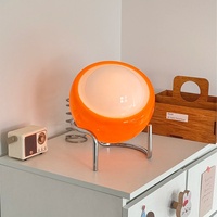 Lampe de table vintage style crème avec télécommande USB, lumière d'ambiance moderne et simple pour chambre à coucher, chevet, bureau