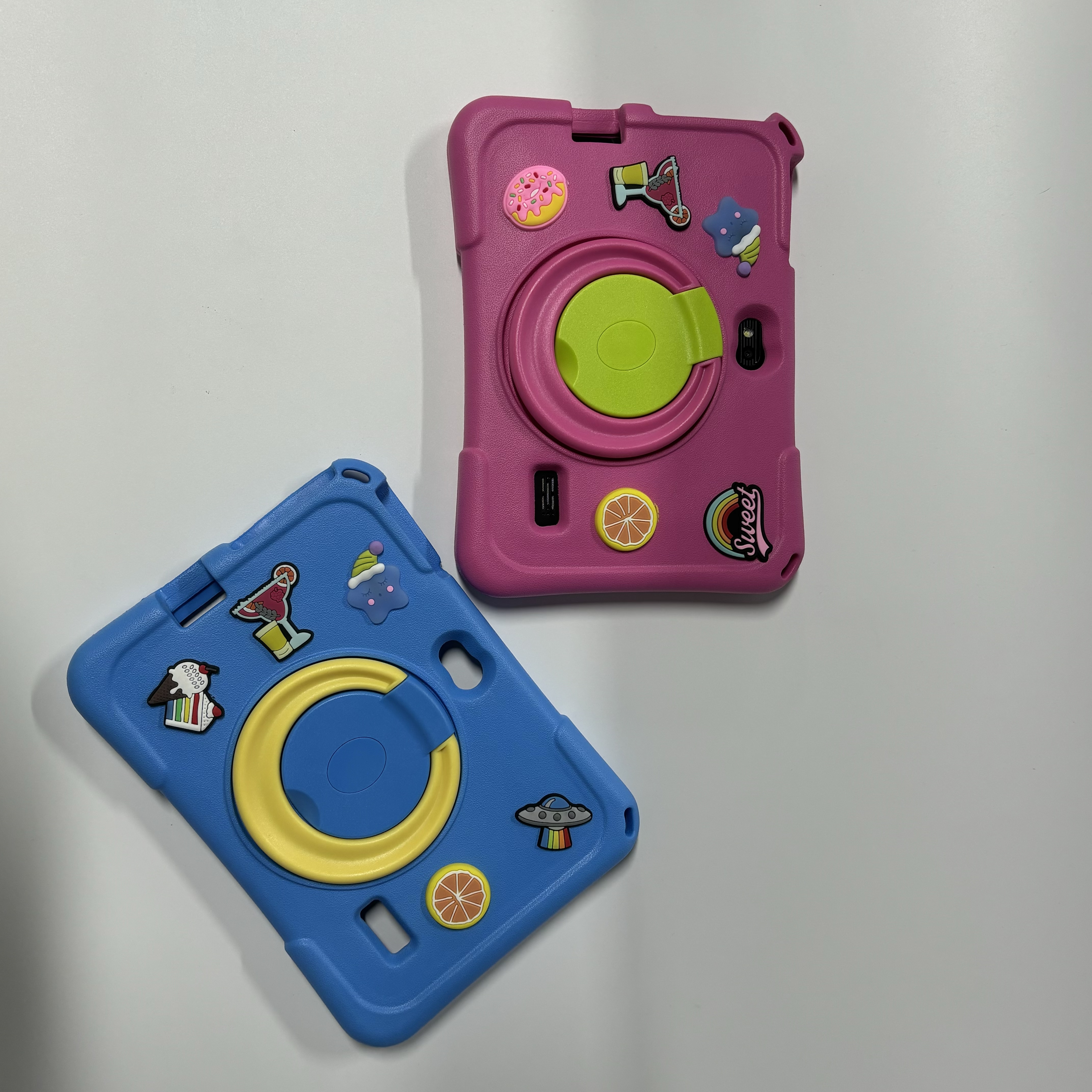 Étui 1 + tampon 7 pouces (rouge + bleu)