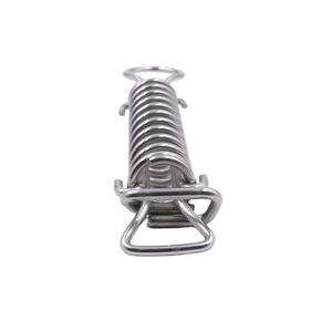 304 Stainless Steel Double Hook Tension Spring Adjustable Length Electroplated Mechanical <b>Hardware</b> Spring for <b>Hardware</b> Use - Product Image 1