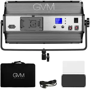 GVM MX150D 150W 2 색 사진 촬영 비디오 스튜디오 LED 조명 2448PCS LED 전구 패널 4 방향 헛간 3200k-5600k