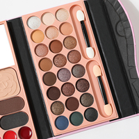 Palette de fards à paupières scintillants et mats, haute pigmentation, longue tenue, poudre pressée tout-en-un, minérale, tons clairs et foncés, 30g