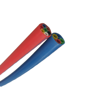 Gaine de câblage en cluster HDPE à âme en silicone 3 voies 7 voies pour câble à fibre optique soufflée FTTH pour le soufflage de câbles souterrains