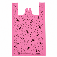 Op maat gemaakte T-shirt-shoppers voor fabrieken, klein 20*40CM, medium 30*55CM, groot 40*60CM voor fruitwinkels en supermarkten