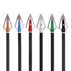 Bắn Cung Thép Không Gỉ 2 Lưỡi Broadhead Đầu Mũi Tên Hạt 100 Mũi Tên Điểm Tip Cho Hợp Chất <span class=keywords><strong>Bow</strong></span> Chụp Săn Bắn Tự Làm Phụ Kiện - Product Image 3