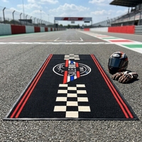 Tapis de sol en caoutchouc personnalisé imprimé pour motocross, moto tout-terrain, garage, avec système d'assemblage
