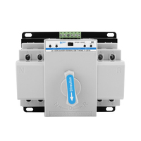 Saklar Transfer Otomatis Daya Ganda AC230V 400V ATS 2P, Saklar Transfer Otomatis Tiga Fasa 4P, Saklar CB Kelas Manual Pengalih Daya 40A 63A 100A 125A