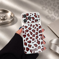 Coques de téléphone à imprimé animal, PC, luxe, antichoc pour iPhone