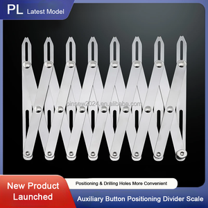 PL yeni düğme konumlandırma cetveli-ayarlanabilir çok boyutlu eşit bölme göstergesi, dikiş yardımcı aracı - Product Image 2