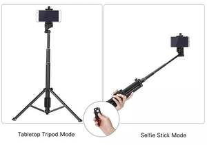Yunteng 1688 3 en 1 Bluetooths poignée d'obturateur à distance Selfie Stick Mini trépied de Table pour IOS Android <span class=keywords><strong>Iphone</strong></span> Samsung Smartphone - Product Image 6
