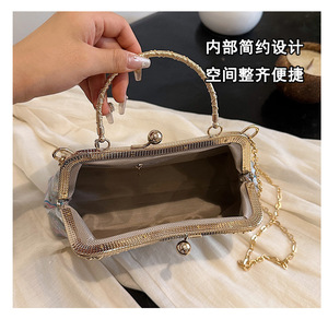 Nuevo diseño, duradero, ligero, plegable, bolso de mano para cena, cadena de moda de lujo, bandolera para hombro, bolso de noche - Product Image 3