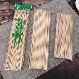 Оптовая продажа, одноразовые бамбуковые палочки для жарки барбекю, 30 см, 40 см, 50 см