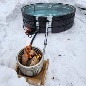 Bobine de chauffage rapide en acier inoxydable pour bain à remous au feu de bois, longueur personnalisée, pour réservoir de stockage, piscine, réservoir d'<span class=keywords><strong>eau</strong></span> polyéthylène et chauffage de camping, vente en gros - Product Image 5