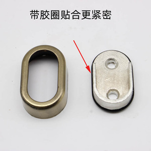 Qingguyi Tongzuo Zinc Alloy <b>Wardrobe</b> Rod Bracket Wall Mount Flat Style Clothes Rail Support <b>Hardware</b> - Product Image 4