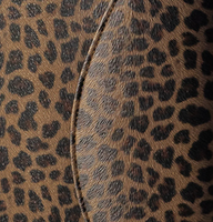 Agenda/Diario Personalizada con Cubierta de Cuero PU con Estampado de Flores y Leopardo, Tamaño A5/A6, Encuadernación de Disco, Impresión UV, Doble Línea, Regalo