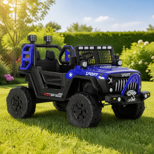 Auto Eléctrico Deportivo 12V 4WD para Niños, Todoterreno con Luces LED, <span class=keywords><strong>Control</strong></span> <span class=keywords><strong>Remoto</strong></span>, Doble Asiento, Juego al Aire Libre, <span class=keywords><strong>Venta</strong></span> al Por Mayor OEM - Product Image 1